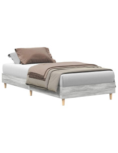 Struttura del letto Sonoma grigio 80 x 200 cm 2