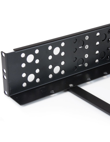 StarTech.com Guide rack universali 2U - Staffe di montaggio fisse - Binari per rack da 19" a profondità regolabile per apparecc