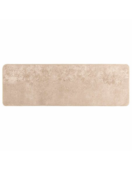 Runner Tappeto MARSA Beige 50 x 150 cm Poliestere e PVC