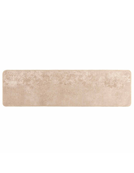 Runner Tappeto MARSA Beige 50 x 200 cm Poliestere e PVC