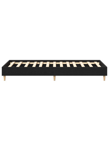Struttura del letto Rovere Nero 80 x 200 cm