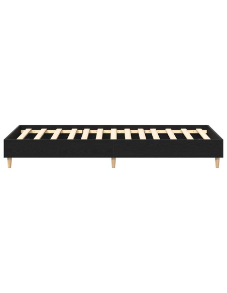Struttura del letto Rovere Nero 80 x 200 cm