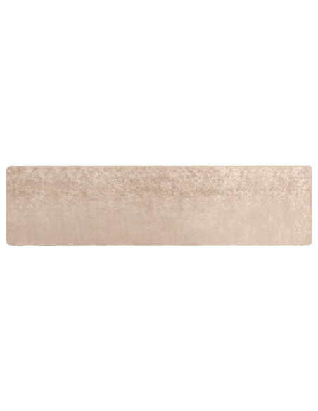 Runner Tappeto MARSA Beige 50 x 300 cm Poliestere e PVC