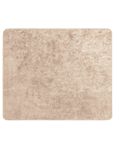 Runner Tappeto MARSA Beige 80 x 100 cm Poliestere e PVC