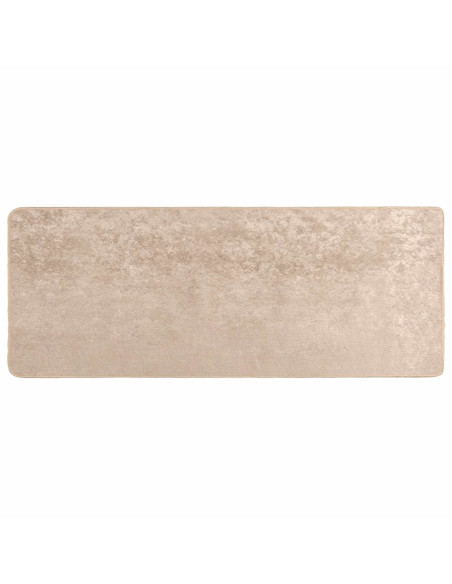 Runner Tappeto MARSA Beige 80 x 200 cm Poliestere e PVC