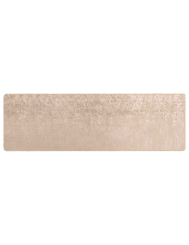 Runner Tappeto MARSA Beige 80 x 250 cm Poliestere e PVC