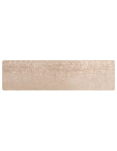 Runner Tappeto MARSA Beige 80 x 300 cm Poliestere e PVC 2