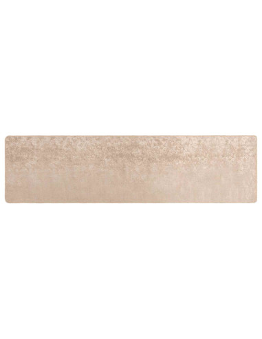 Runner Tappeto MARSA Beige 80 x 300 cm Poliestere e PVC