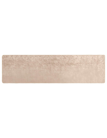 Runner Tappeto MARSA Beige 80 x 350 cm Poliestere e PVC