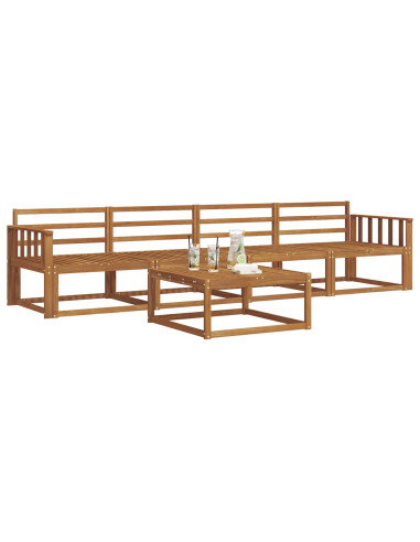 Set di divani da esterno 5 pcs Naturale