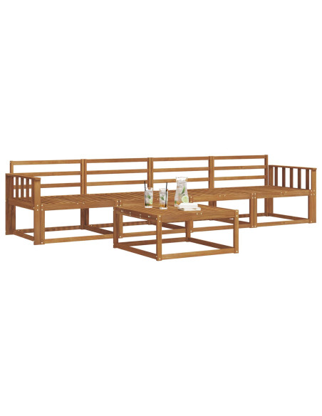 Set di divani da esterno 5 pcs Naturale