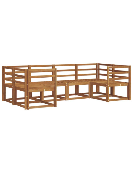 Set di divani da esterno 6 pcs Naturale