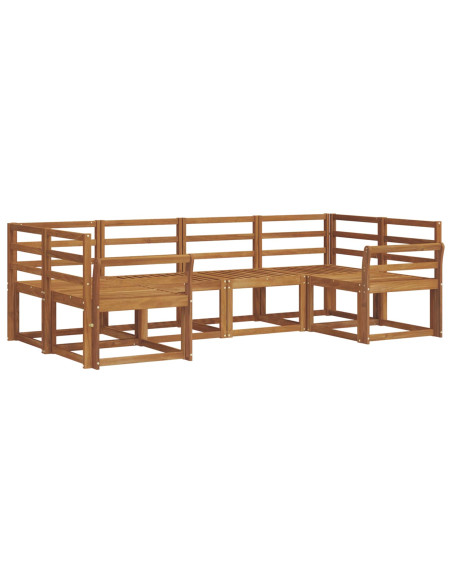Set di divani da esterno 6 pcs Naturale