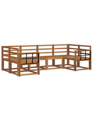 Set di divani da esterno 6 pcs Naturale