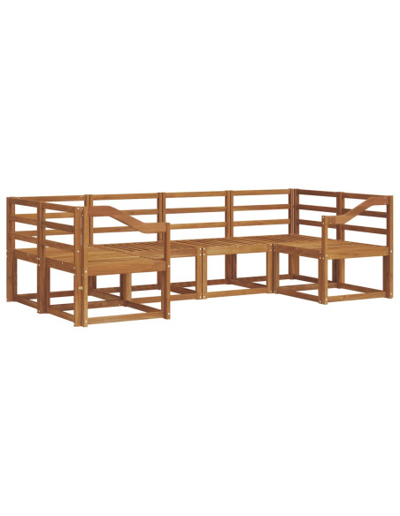 Set di divani da esterno 6 pcs Naturale