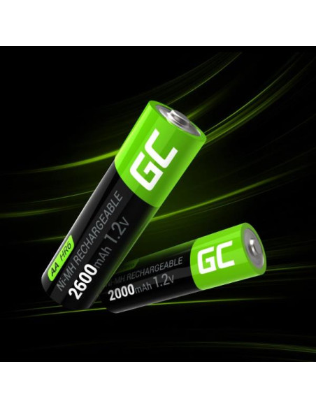 RECHARGE BATTERIES 2XAA HR6 2600MAH