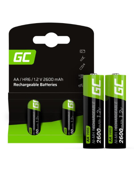 RECHARGE BATTERIES 2XAA HR6 2600MAH