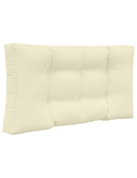 Cuscino per divano da esterno 3 pcs Crema Poliestere