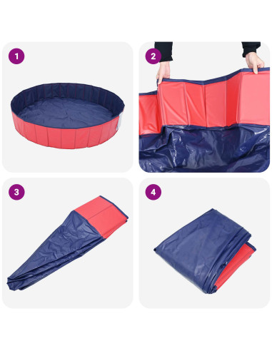 Piscina per bambini Rosso Ø300 x 38 cm