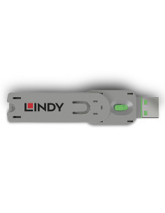 Lindy 40621 clip sicura Chiave bloccaporta USB tipo A Verde Acrilonitrile butadiene stirene (ABS) 1 pz 2
