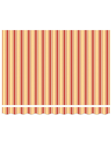Tettuccio Elettrico Retrattile Giallo e Arancione 3,5 x 2,5 m