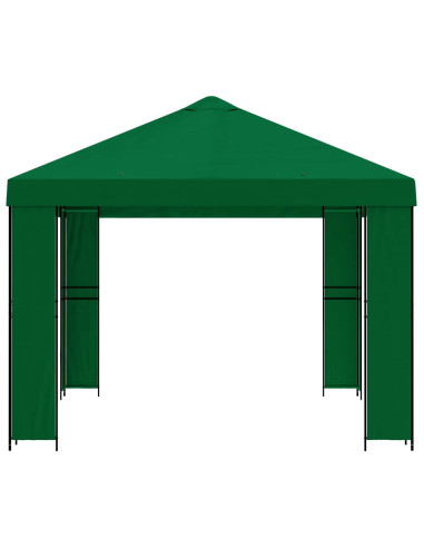 Gazebo 4 × 3 m Verde Poliestere e Acciaio 190