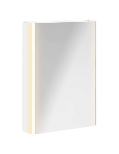 Mobiletto per specchio da bagno Bianco 43 x 11,5 x 60,5 cm 2