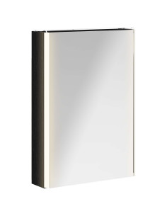 Mobiletto per specchio da bagno Rovere Nero 43 x 11,5 x 60,5 cm 2