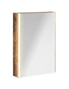 Mobiletto per specchio da bagno Rovere fumé 43 x 11,5 x 60,5 cm 2