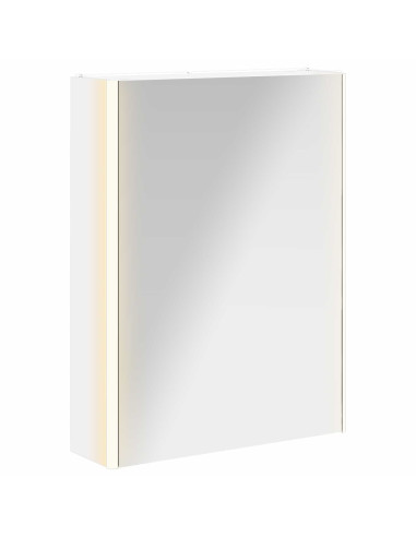 Mobiletto per specchio da bagno Bianco 53,5 x 15,5 x 70 cm
