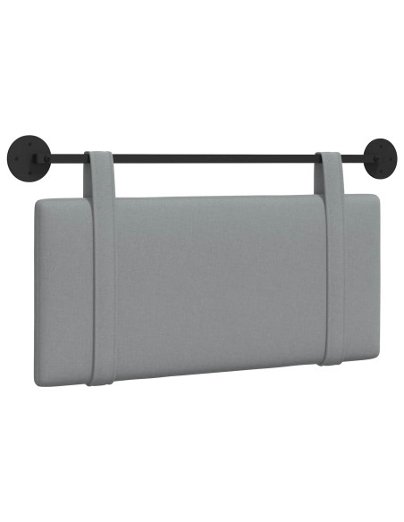 Testata appesa Grigio chiaro 100 x 55 x 5 cm Tessuto