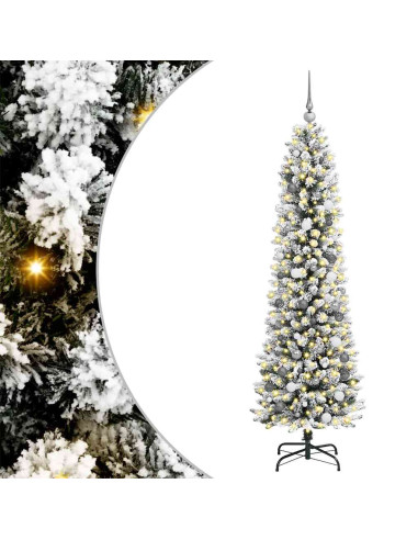 Albero di Natale artificiale con 300 LED Bianco 210 cm