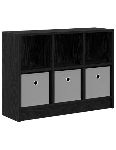 Credenza con cassetto Rovere Nero 73,5 x 22,5 x 53,5 cm
