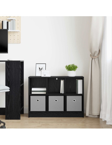 Credenza con cassetto Rovere Nero 73,5 x 22,5 x 53,5 cm
