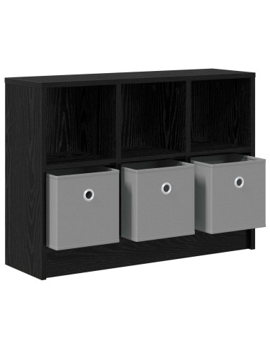 Credenza con cassetto Rovere Nero 73,5 x 22,5 x 53,5 cm