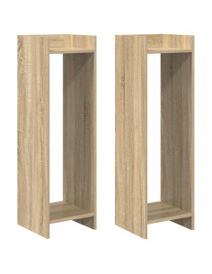 Supporto per piante 2 pcs Rovere Sonoma 30 x 30 x 100 cm 2