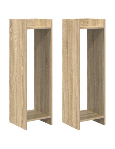 Supporto per piante 2 pcs Rovere Sonoma 30 x 30 x 100 cm
