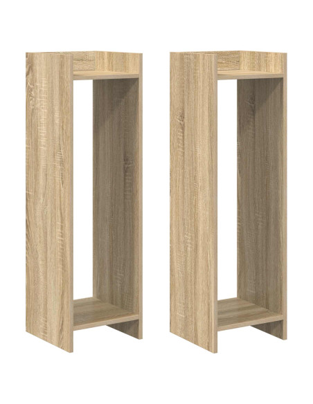 Supporto per piante 2 pcs Rovere Sonoma 30 x 30 x 100 cm