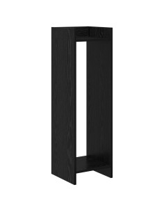 Supporto per piante Rovere Nero 30 x 30 x 100 cm 2