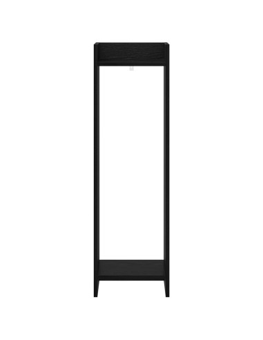 Supporto per piante Rovere Nero 30 x 30 x 100 cm