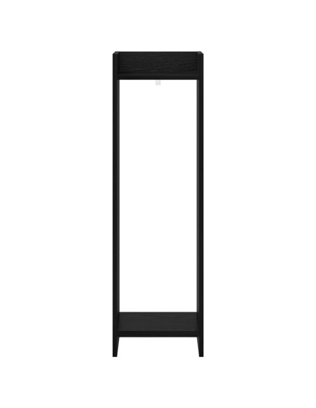 Supporto per piante Rovere Nero 30 x 30 x 100 cm