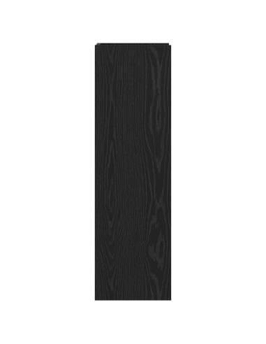 Supporto per piante Rovere Nero 30 x 30 x 100 cm