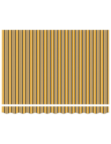Tettuccio Elettrico Retrattile Giallo e Grigio 3 x 2,5 m