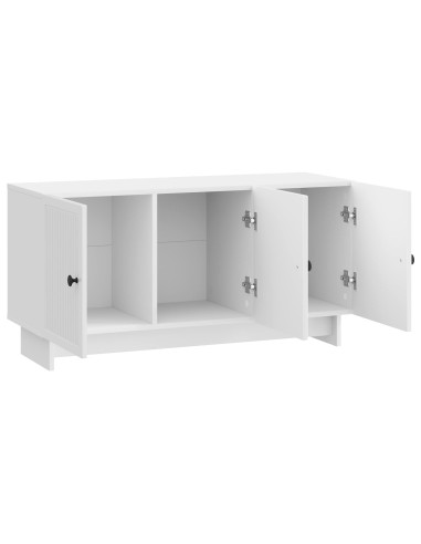 Mobile TV Bianco Lucido 99 x 34,5 x 50 cm Legno ingegnerizzato