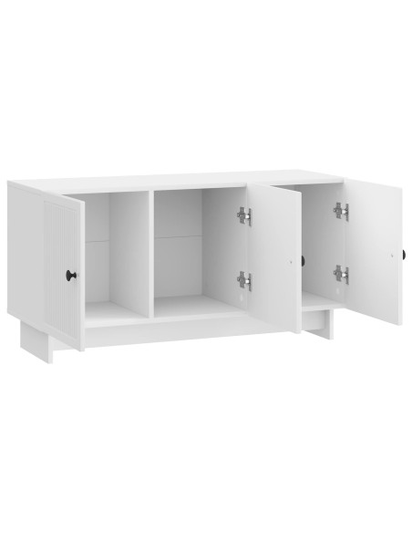 Mobile TV Bianco Lucido 99 x 34,5 x 50 cm Legno ingegnerizzato