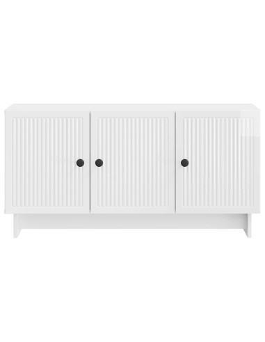Mobile TV Bianco Lucido 99 x 34,5 x 50 cm Legno ingegnerizzato