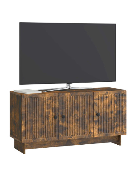 Mobile TV Rovere Fumo 99 x 34,5 x 50 cm Legno ingegnerizzato