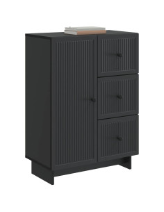 Credenza Nero 66 x 34,5 x 90 cm Legno ingegnerizzato 2