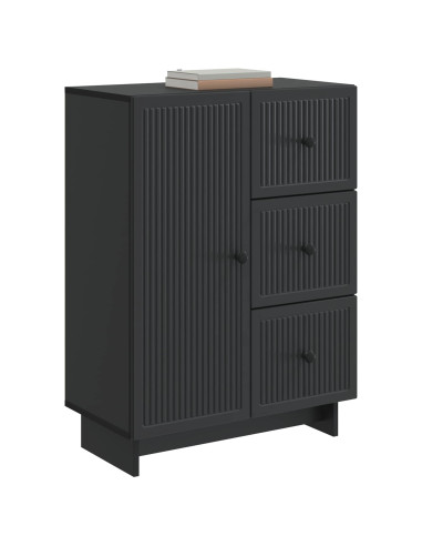 Credenza Nero 66 x 34,5 x 90 cm Legno ingegnerizzato