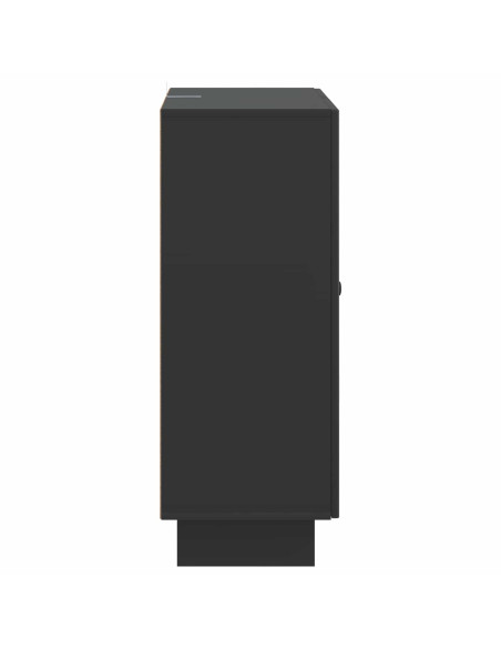 Credenza Nero 66 x 34,5 x 90 cm Legno ingegnerizzato